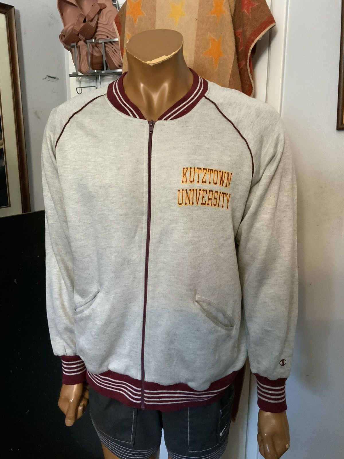 Vintage VTG Champion Kutztown University Golden Bears Track Jacket Size US L / EU 52-54 / 3 - 13 Thumbnail