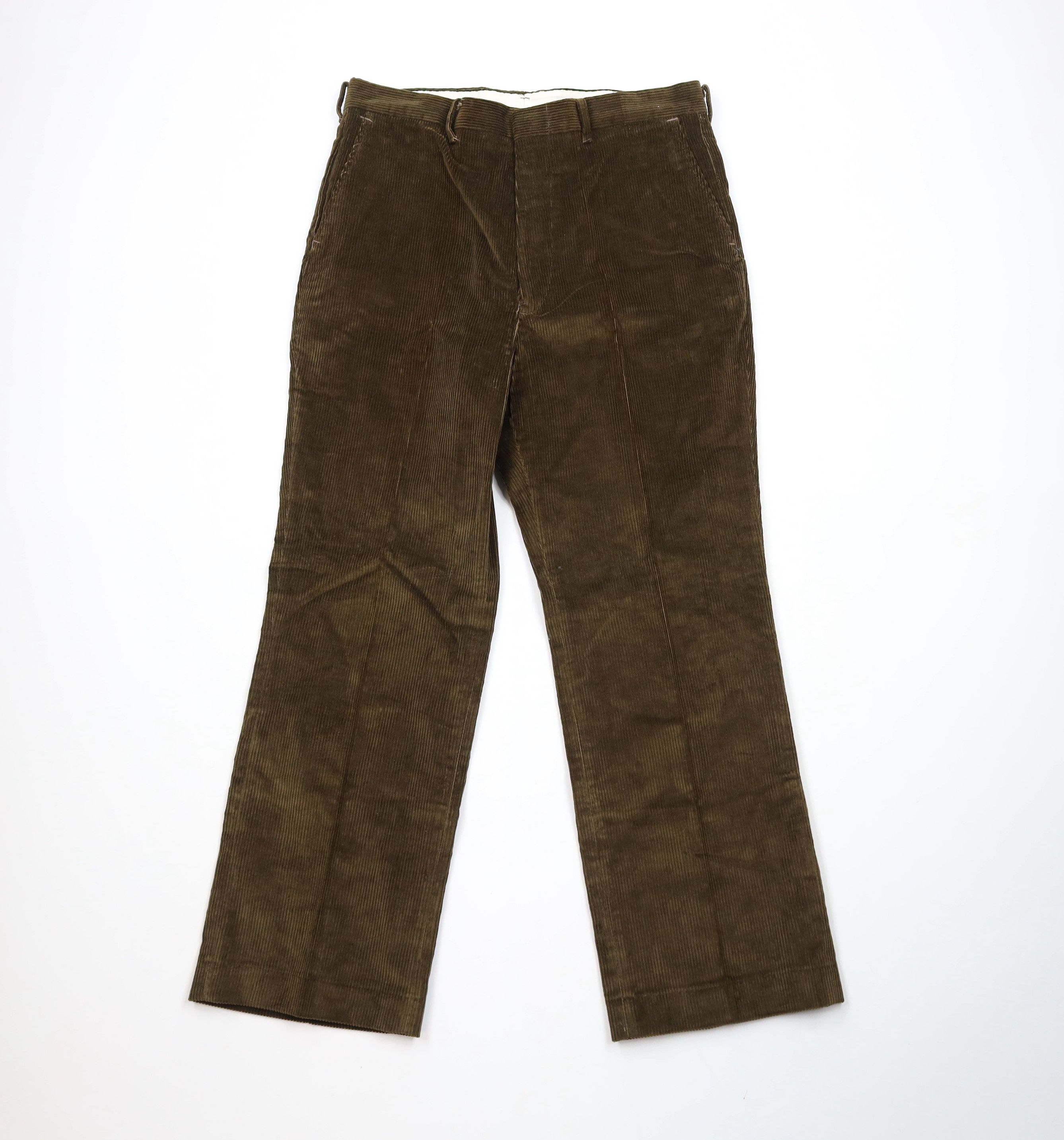 Vintage Vintage 70s Streetwear Wide Leg Corduroy Chino Pants USA Size US 34 / EU 50 - 1 Thumbnail