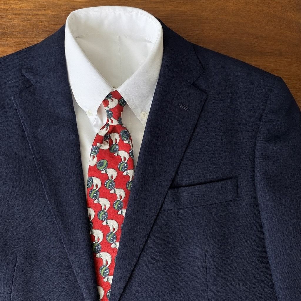 Brooks Brothers Brooks Brothers Silk Tie Red Polar Bears Balls Makers USA Size ONE SIZE - 7 Thumbnail