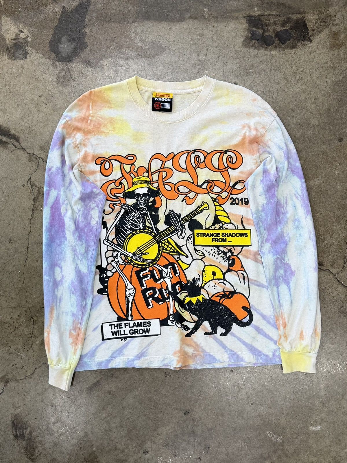 Online Ceramics Online Ceramics Haunted Wagon Long Sleeve Tie Dye Tee Medium Size US M / EU 48-50 / 2 - 6 Thumbnail