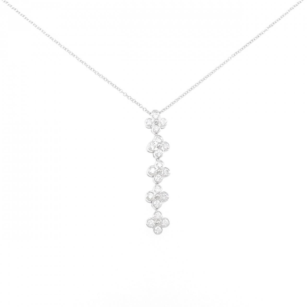 Tiffany & Co. Tiffany & Co. Tiffany Lace Drop Platinum Diamond Necklace Metal Necklace DUTY FREE for USA Size ONE SIZE - 1 Thumbnail