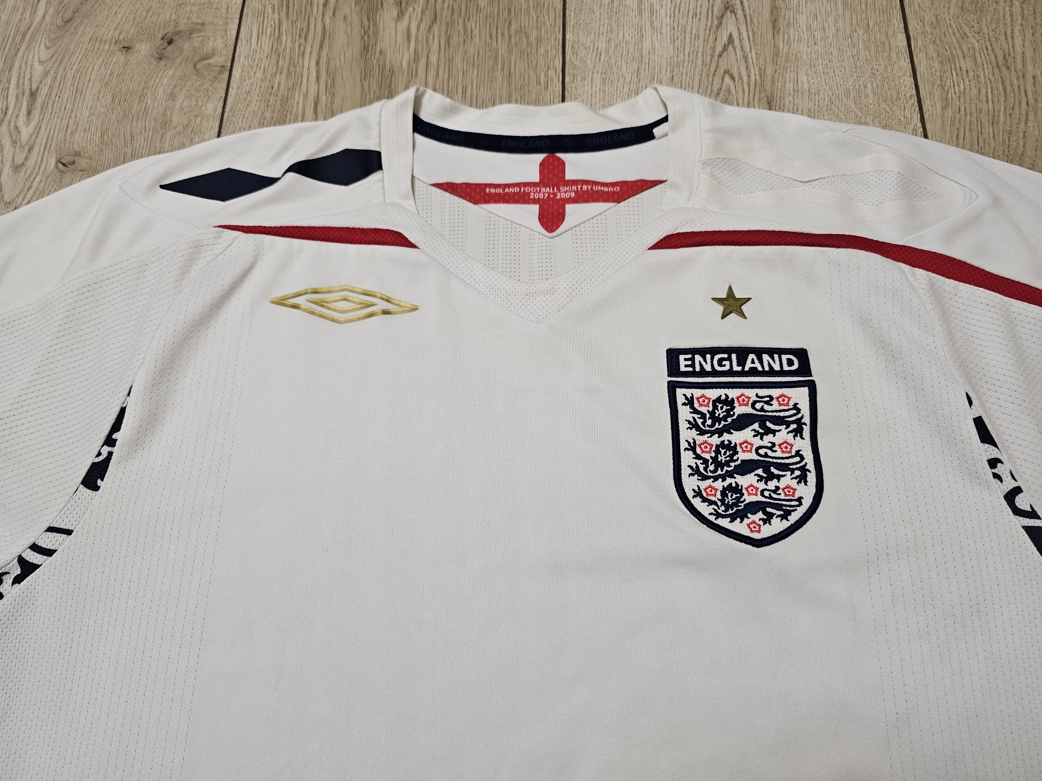 All Sport × Umbro × Vintage ENGLAND 2007 2009 HOME FOOTBALL SHIRT SOCCER JERSEY Size US L / EU 52-54 / 3 - 3 Thumbnail