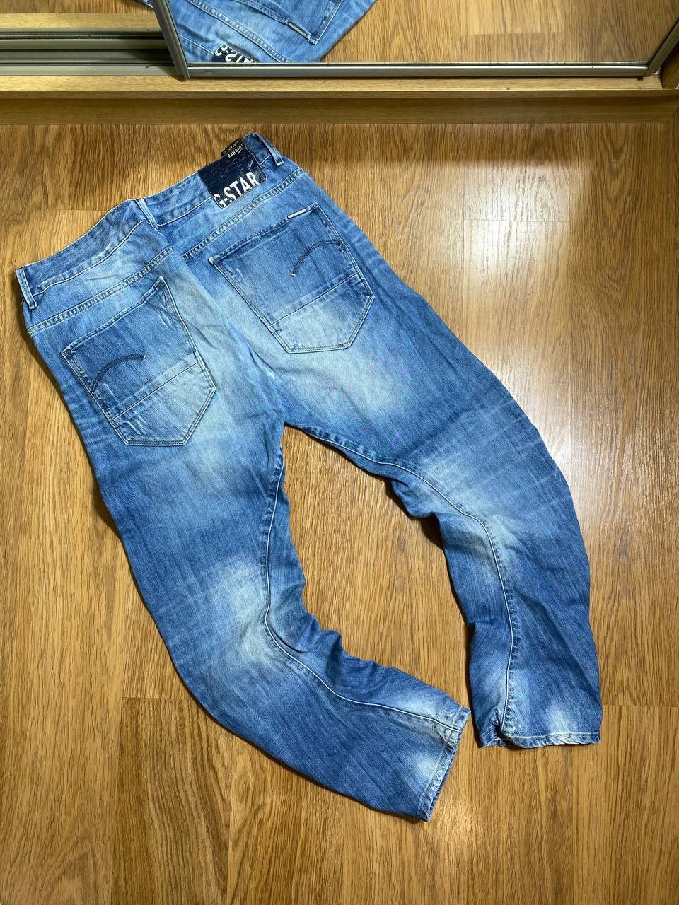 G-Star G Star Raw Mens Denim Pants Deconstructed Super Slim Jeans Size US 30 / EU 46 - 20 Thumbnail
