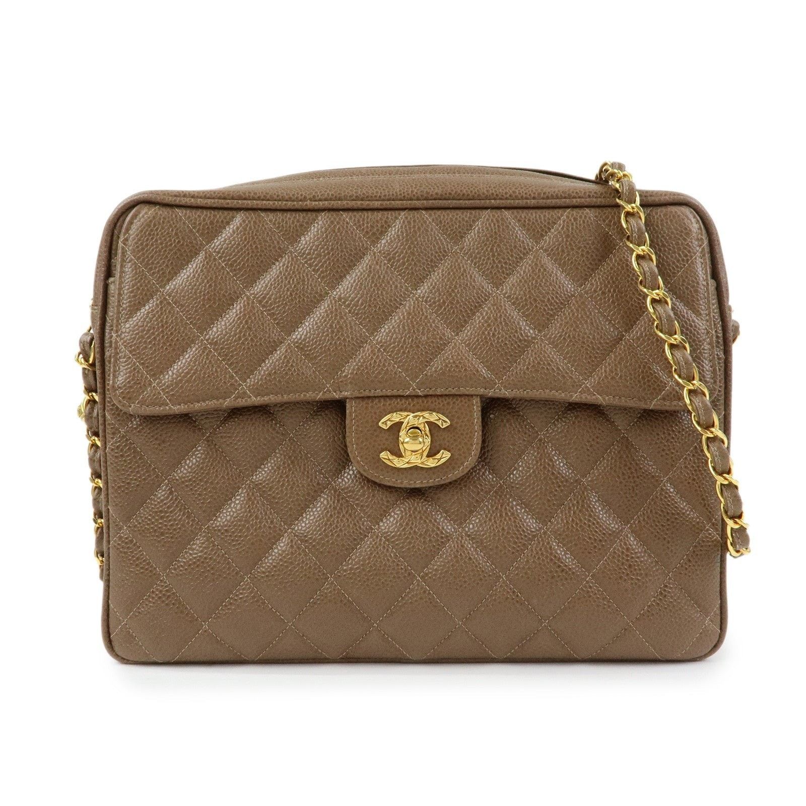 Chanel Chanel Matelasse Caviar Leather Flap Bag Brown Size ONE SIZE - 1 Thumbnail