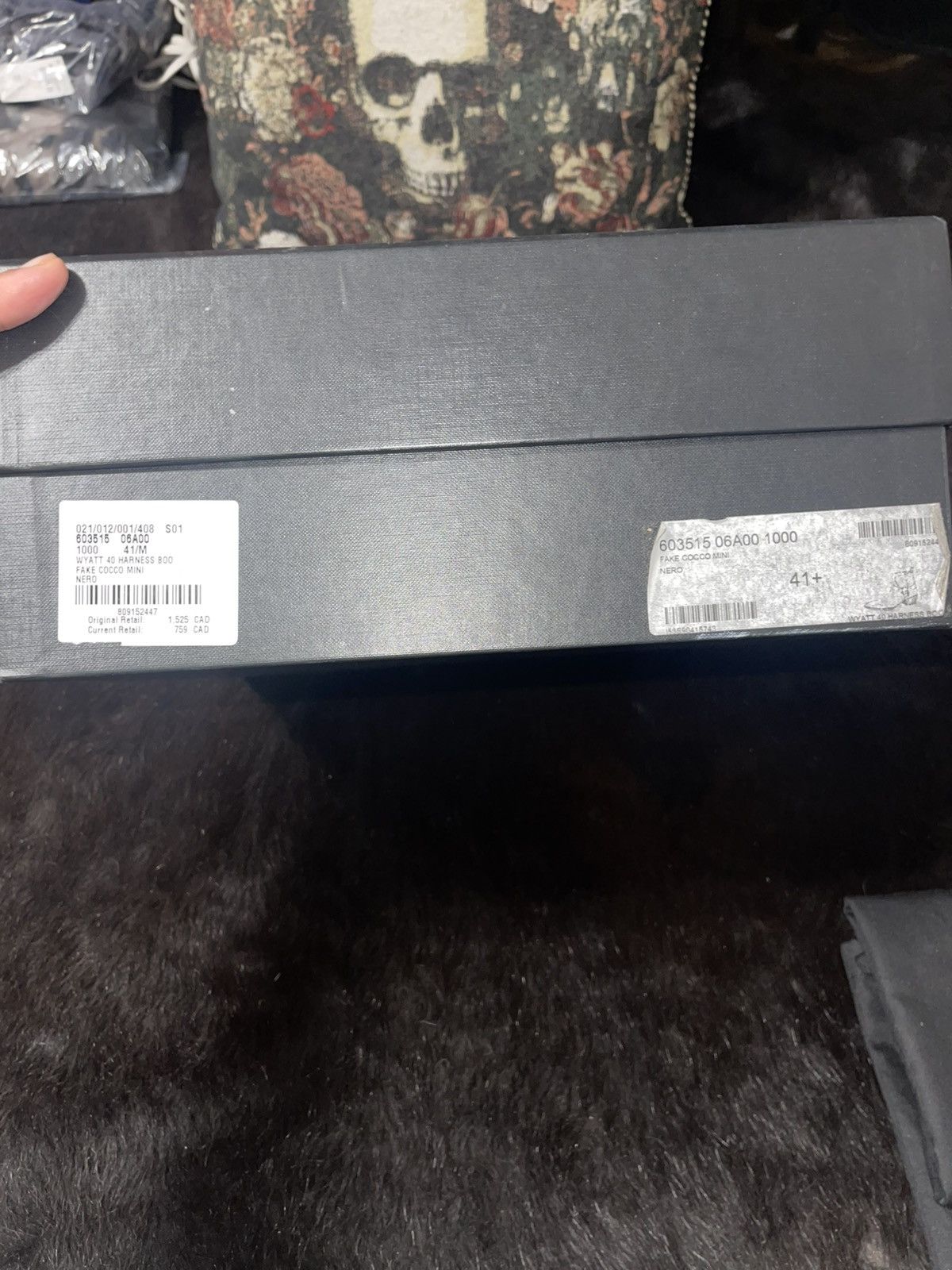 Saint Laurent Paris SAINT LAURENT PARIS WYATT FAKE CROC NERO MENS BOOT EU 41.5 Size US 8.5 / EU 41-42 - 6 Thumbnail