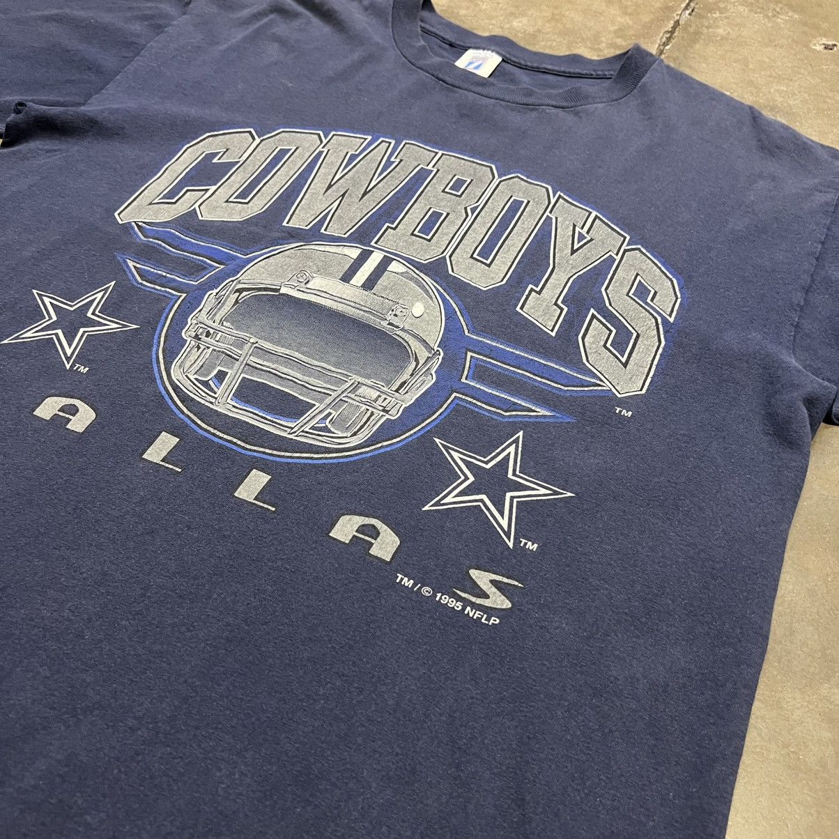 Logo 7 × NFL × Vintage Vintage 90s Dallas Cowboys Logo 7 Football NFL T shirt USA Size US XL / EU 56 / 4 - 3 Thumbnail