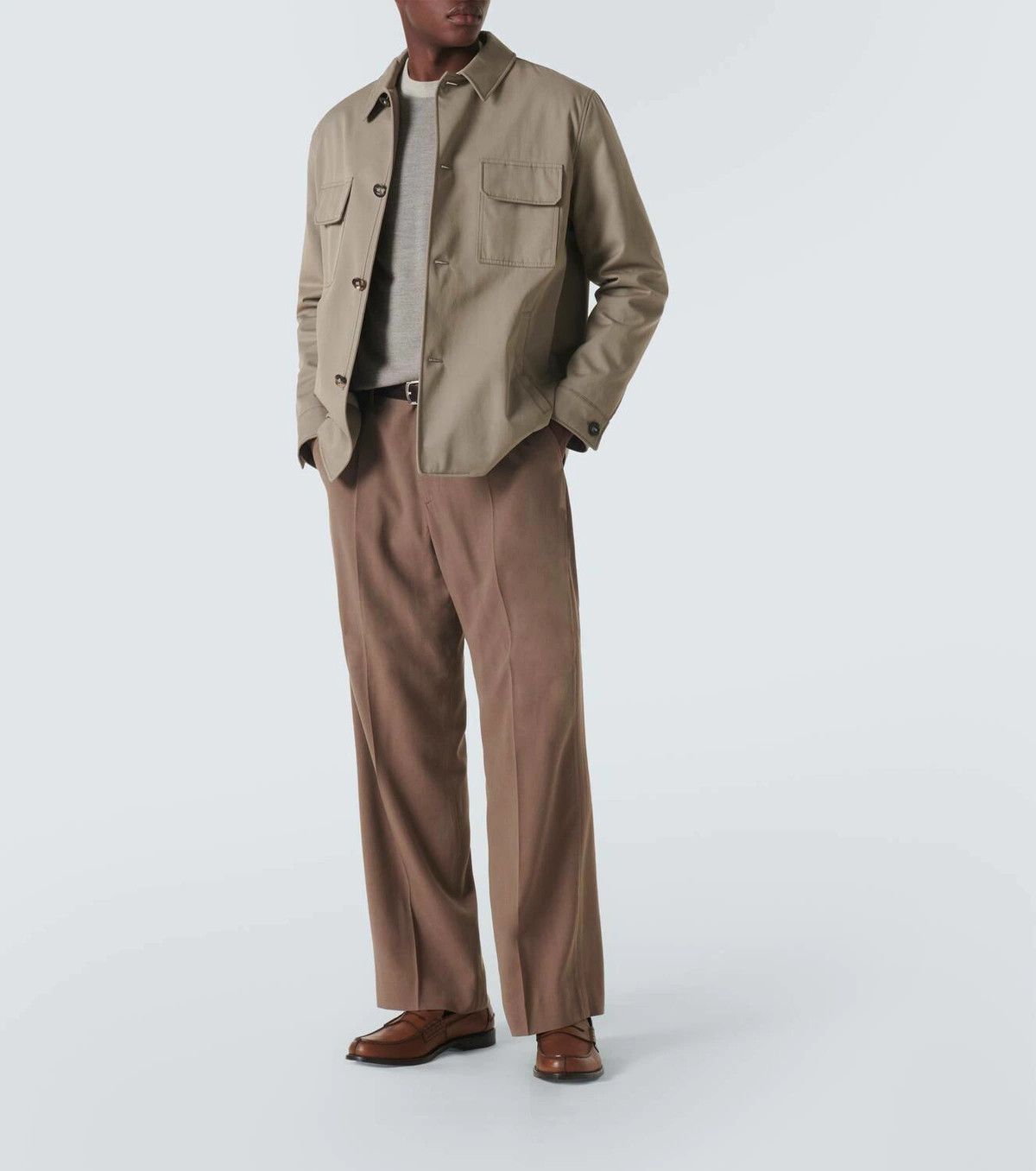 John Smedley JOHN SMEDLEY 15Singular beige gray merino wool sweater Large Size US L / EU 52-54 / 3 - 4 Thumbnail