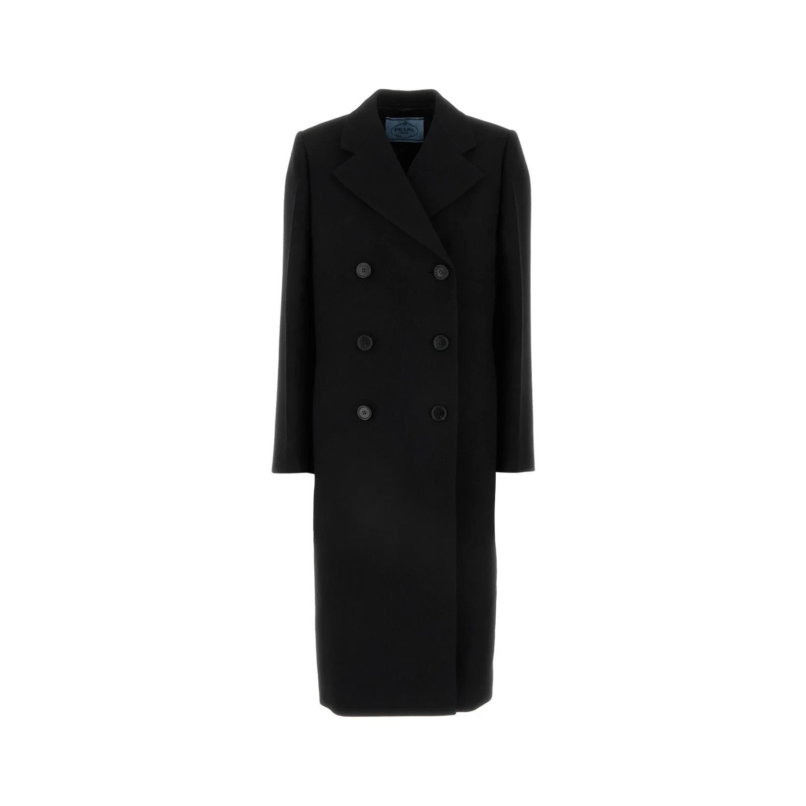 Prada PRADA Black Wool Coat New & Authentic (Women's size:40;) Size S / US 4 / IT 40 - 1 Thumbnail