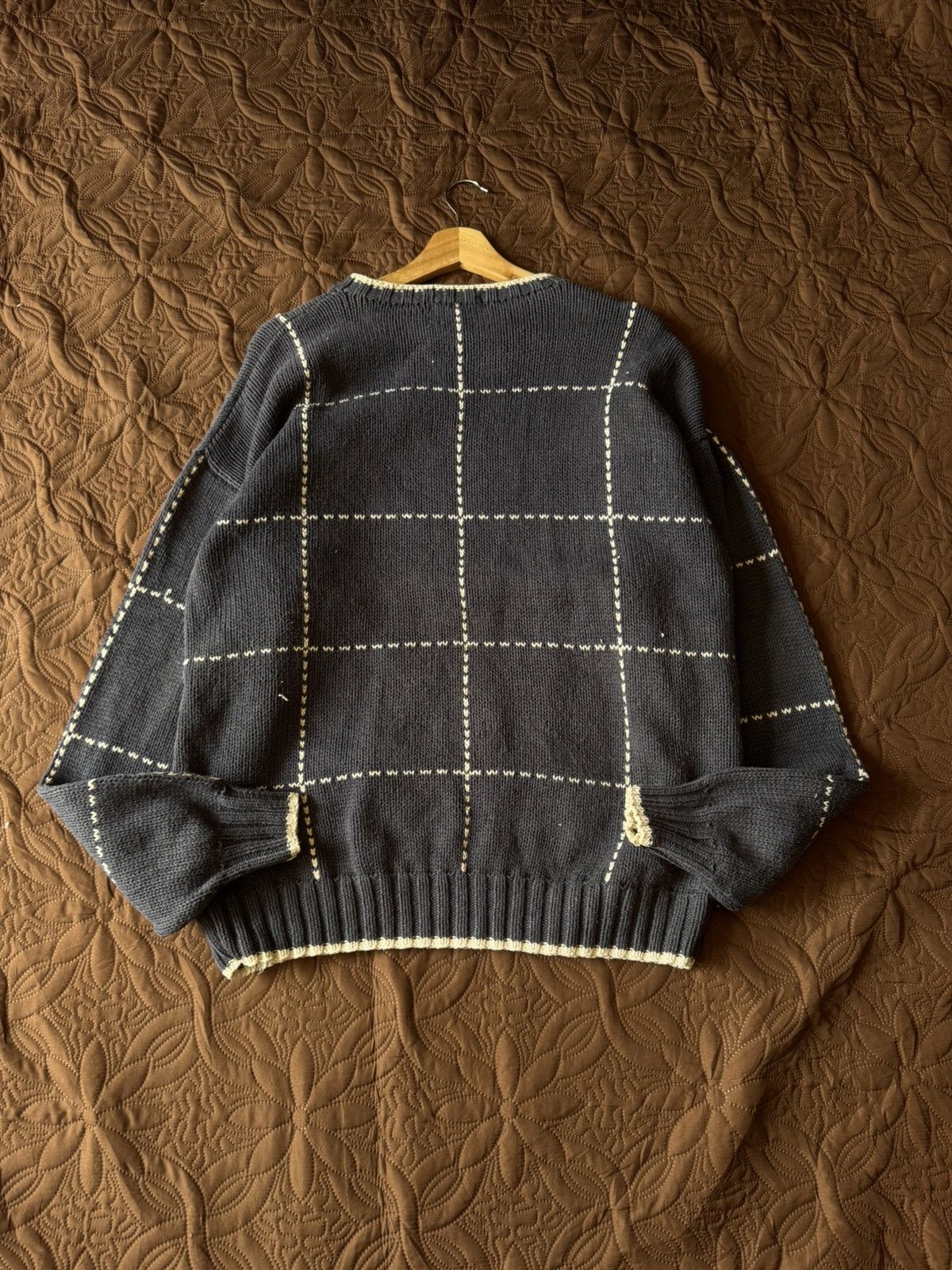 Nautica VINTAGE 90s NAUTICA HAND KNIT MAP NORTH-SOUTH AMERICA Size US L / EU 52-54 / 3 - 2 Thumbnail