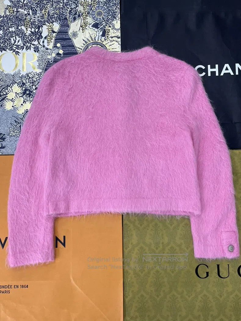 Chanel Chanel Snow Series Pink Snowflake Button Cashmere Cardigan Size XS / US 0-2 / IT 36-38 - 3 Thumbnail
