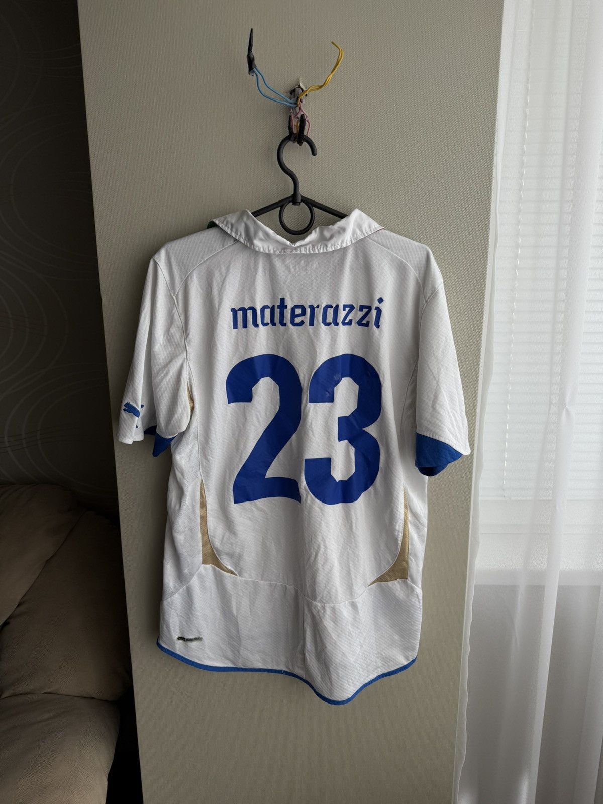 Puma Puma Italy Home Shirt 2010 Marco Materazzi 23 World Cup Size US M / EU 48-50 / 2 - 4 Thumbnail