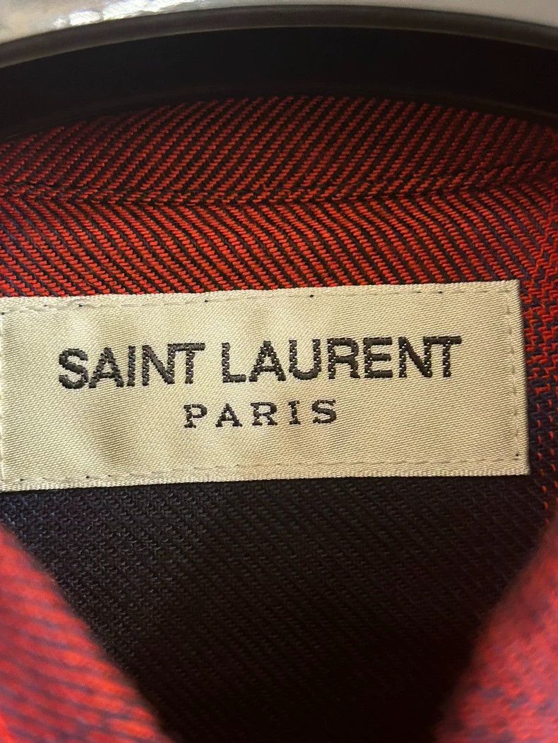 Other Saint Laurent Paris 20ss spring/summer black and red plaid Size US M / EU 48-50 / 2 - 2 Thumbnail