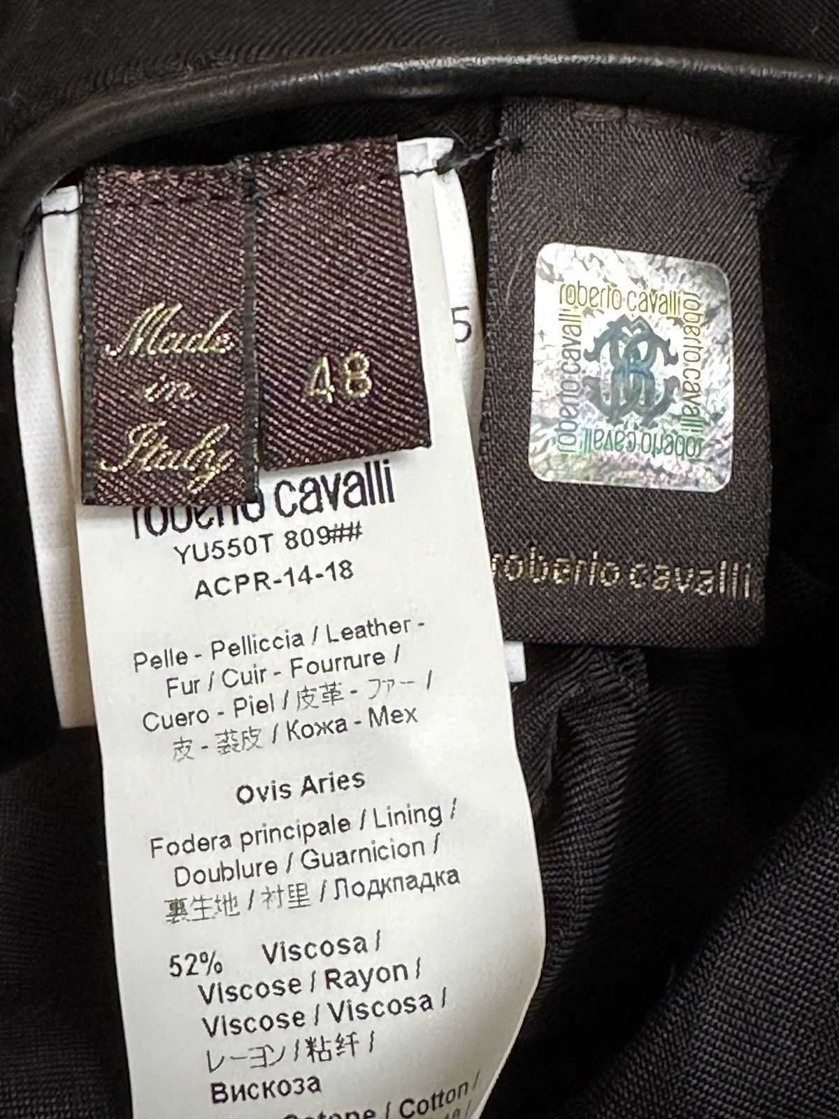 Roberto Cavalli Rare intricate biker jacket Size US M / EU 48-50 / 2 - 13 Thumbnail