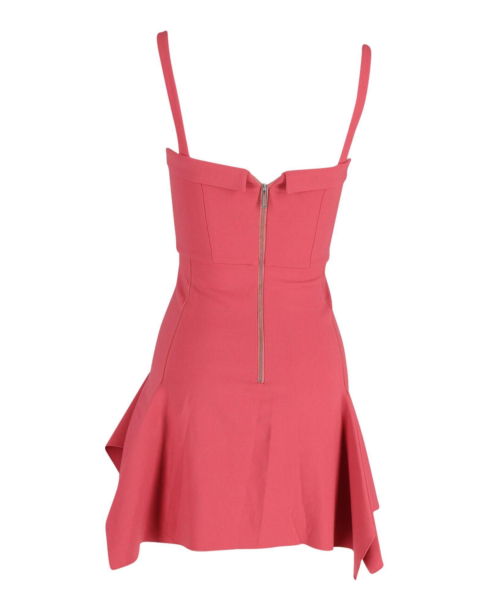 image of Pink Wool Bustier Flared Mini Dress By Dion Lee, Women's (Size XS)