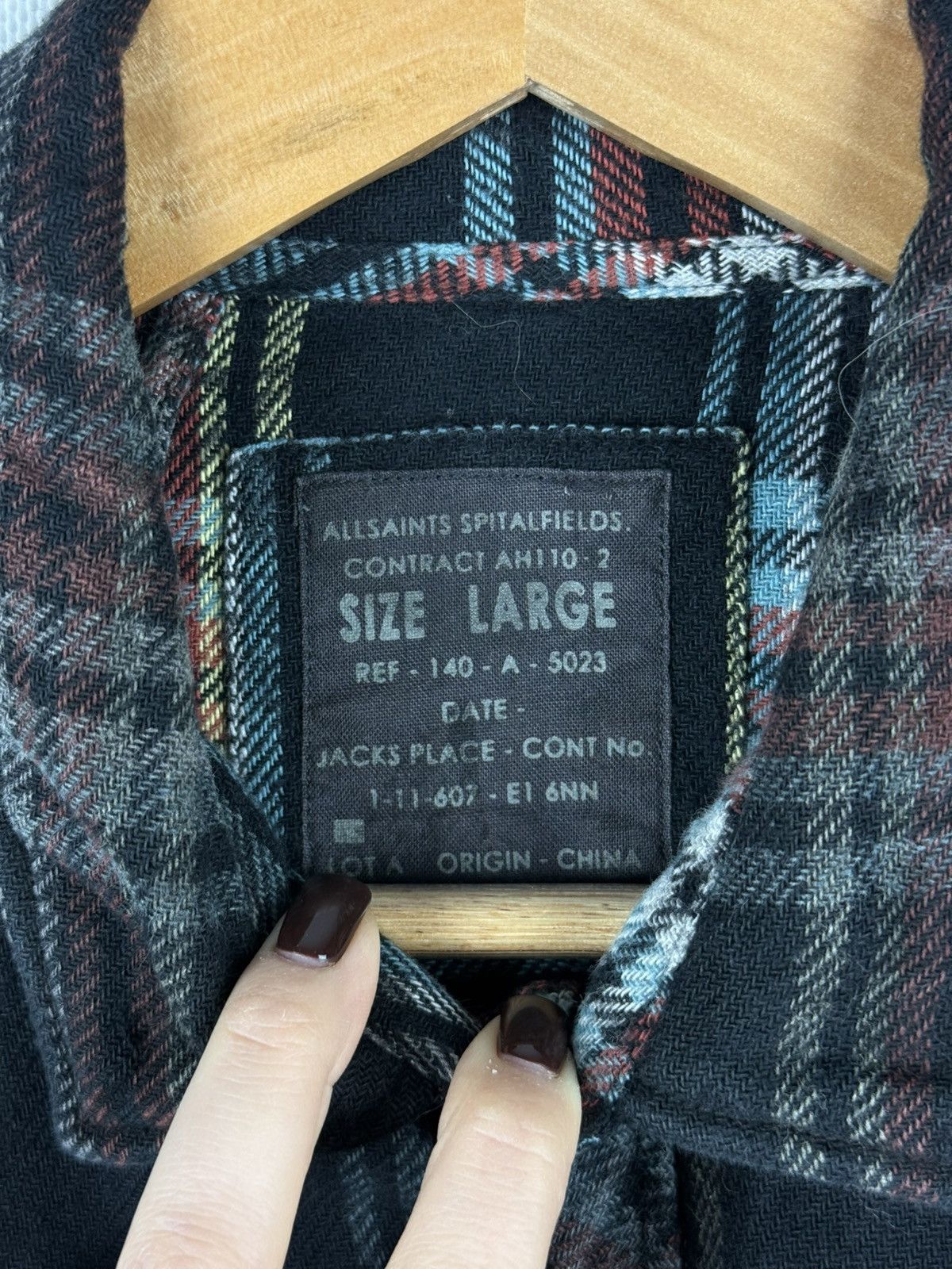 Allsaints Allsaints Finchley LS Men’s Plaid Flannel Button Up Shirt Size US L / EU 52-54 / 3 - 11 Thumbnail
