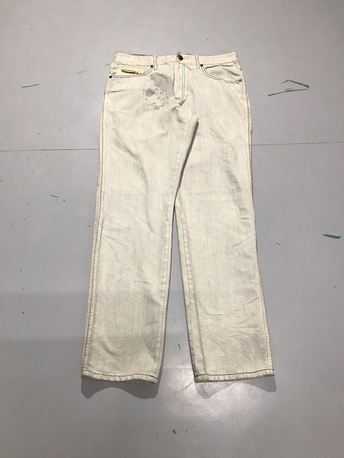 Pelle Pelle Vintage pelle pelle embroidered denim Size US 34 / EU 50 - 1 Thumbnail