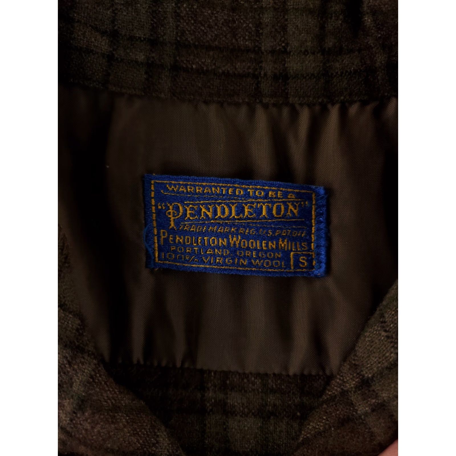 Pendleton VINTAGE Pendleton Board Shirt VTG 60s Loop Collar Brown Plaid Mens S Shirt Regular Long Sleeve Brown Plaid Mens S Size US S / EU 44-46 / 1 - 2 Thumbnail