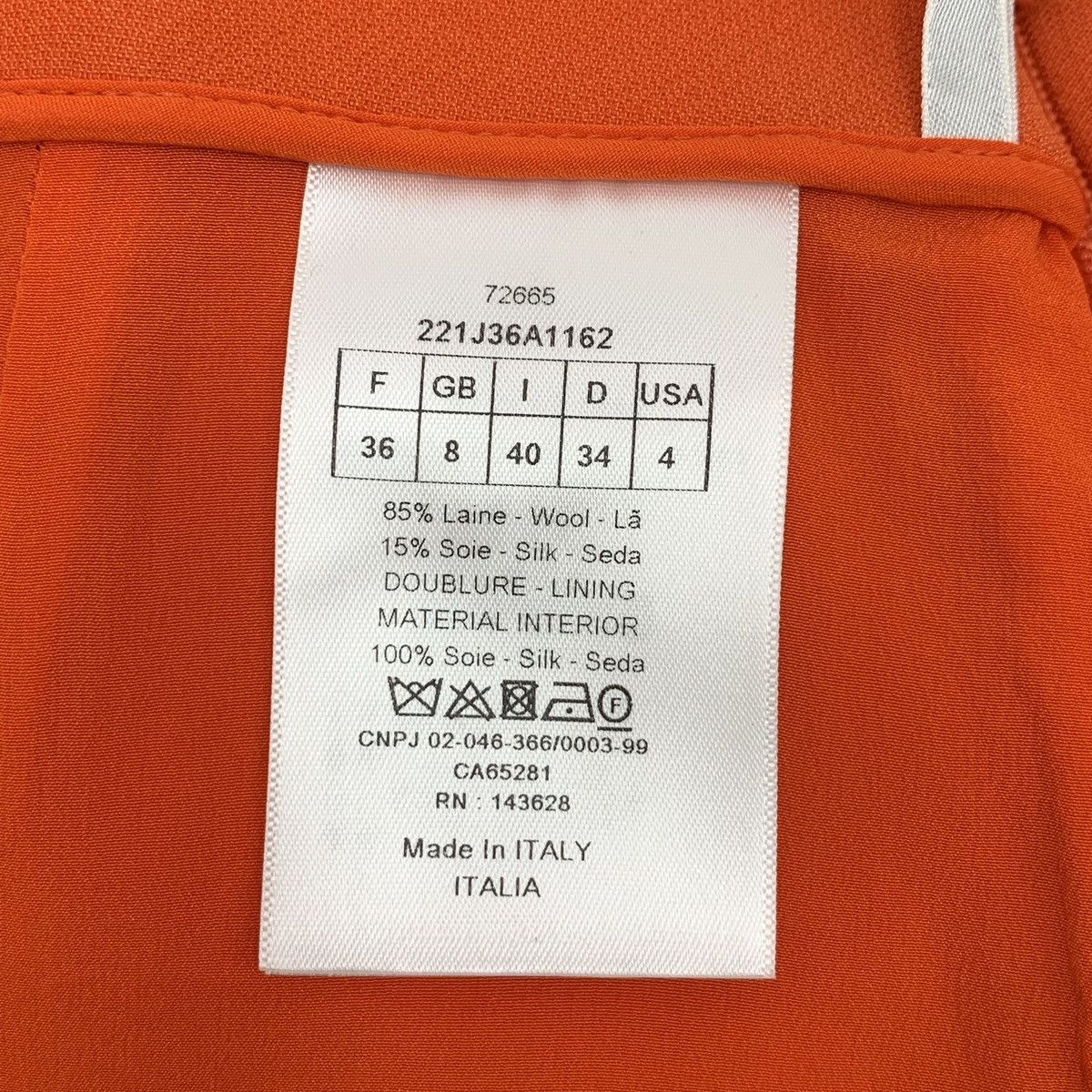 Dior Dior Orange A-line Mini Skirt K26WX Size 27" / US 4 / IT 40 - 7 Thumbnail