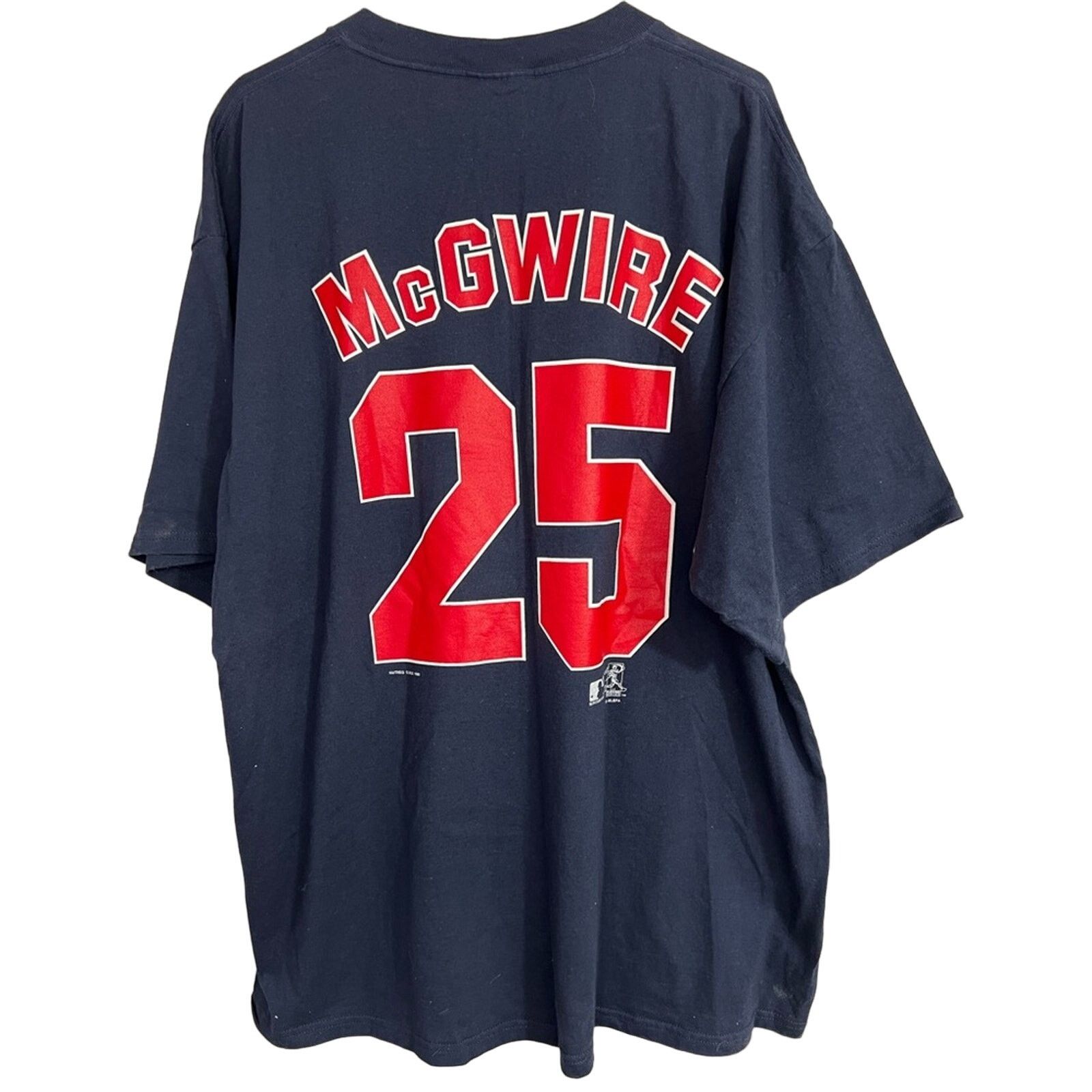 Nutmeg VTG 90s Mark McGwire Home Run T Shirt Sz XXL NUTMEG LEE MLB Size US XXL / EU 58 / 5 - 2 Thumbnail