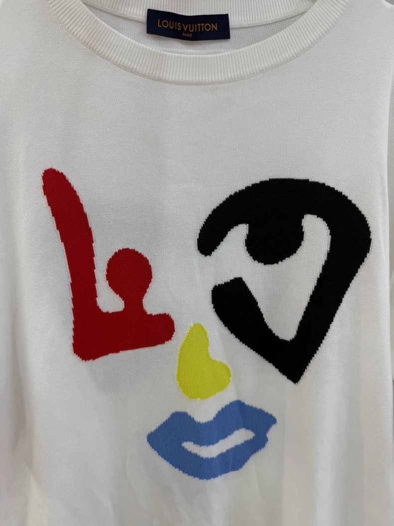 Louis Vuitton Louis Vuitton Clown Graffiti Knit Short Sleeve Size US L / EU 52-54 / 3 - 4 Thumbnail