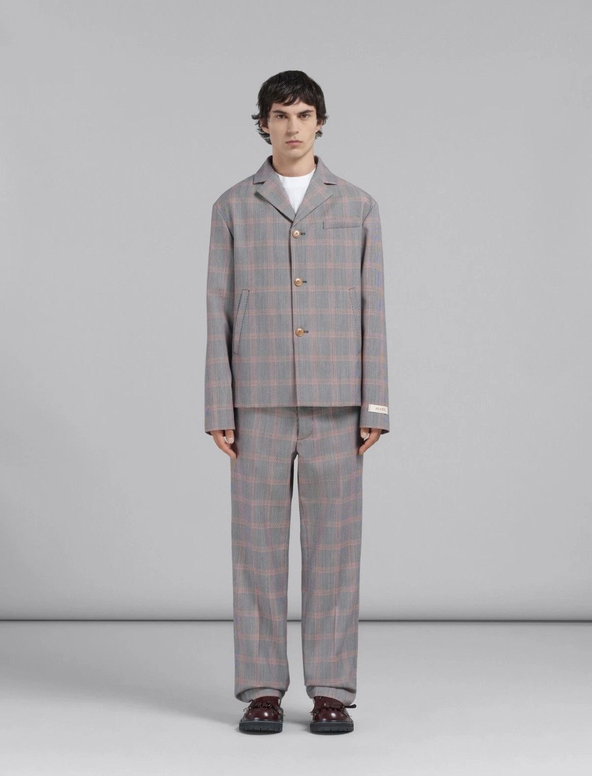 Marni Marni Gray Plaid Suit Size 40R - 1 Preview