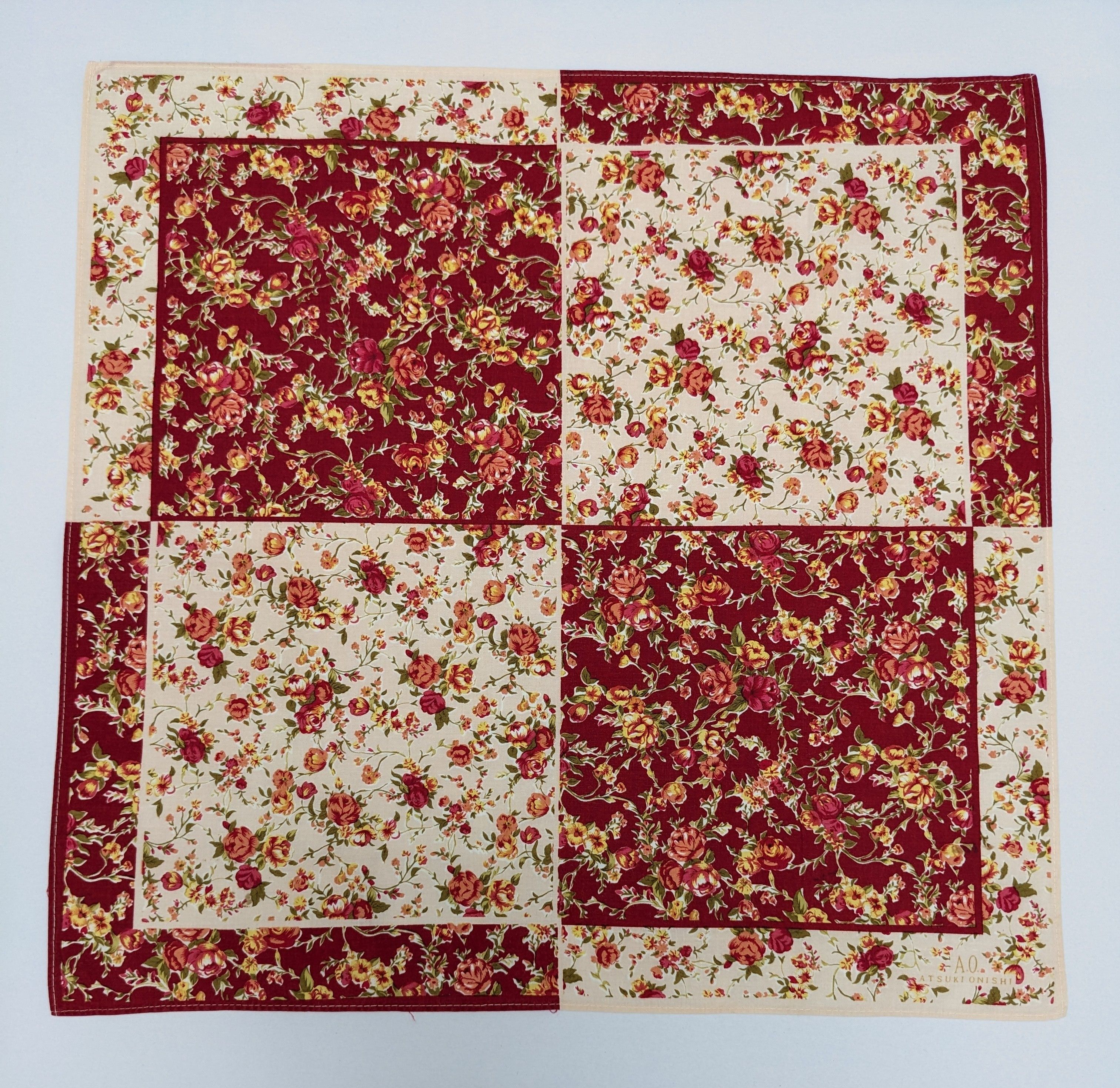 Japanese Brand Vintage Japanese Designer Red Rose Floral Atsuki Onishi A.O. Size ONE SIZE - 3 Thumbnail