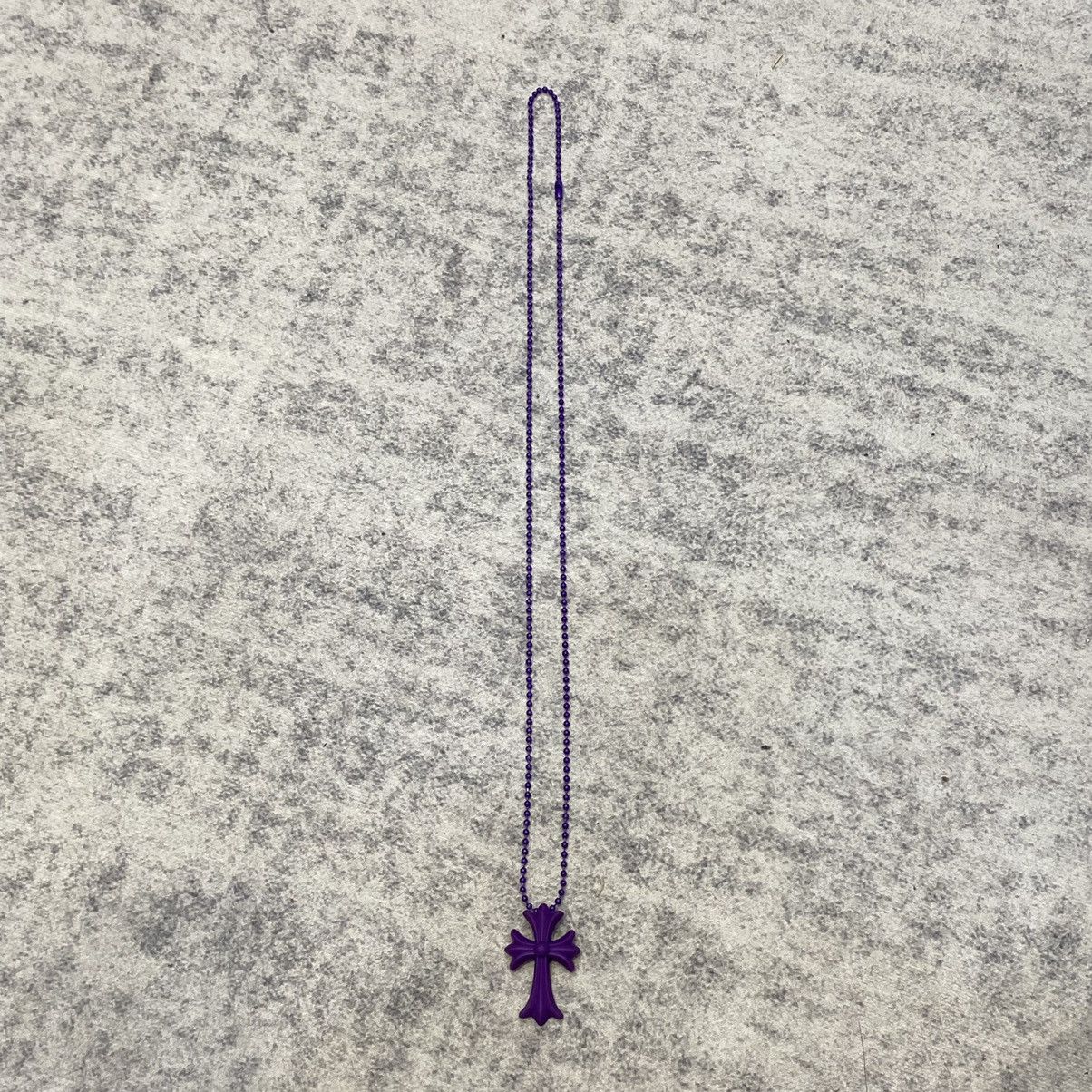 Chrome Hearts Chrome Hearts Silicrome Cross Necklace purple Size ONE SIZE - 9 Thumbnail