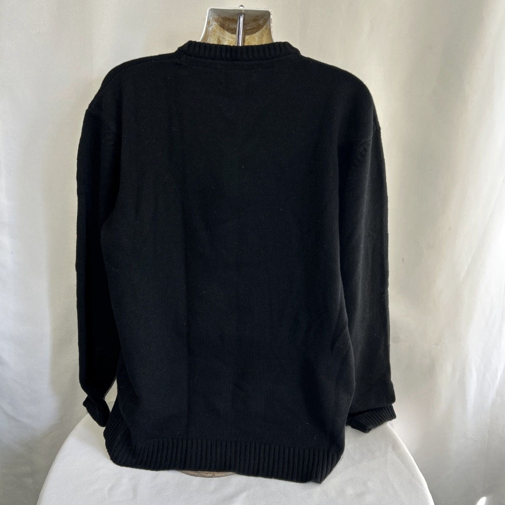 Orvis ORVIS Men’s 90% Lambswool 10% Cashmere Crew Neck Black Sweater XL Pullover Knit Sportswear Classic Casual All Seasons Lightweight Long Sleeve Navy? Size US XL / EU 56 / 4 - 3 Thumbnail