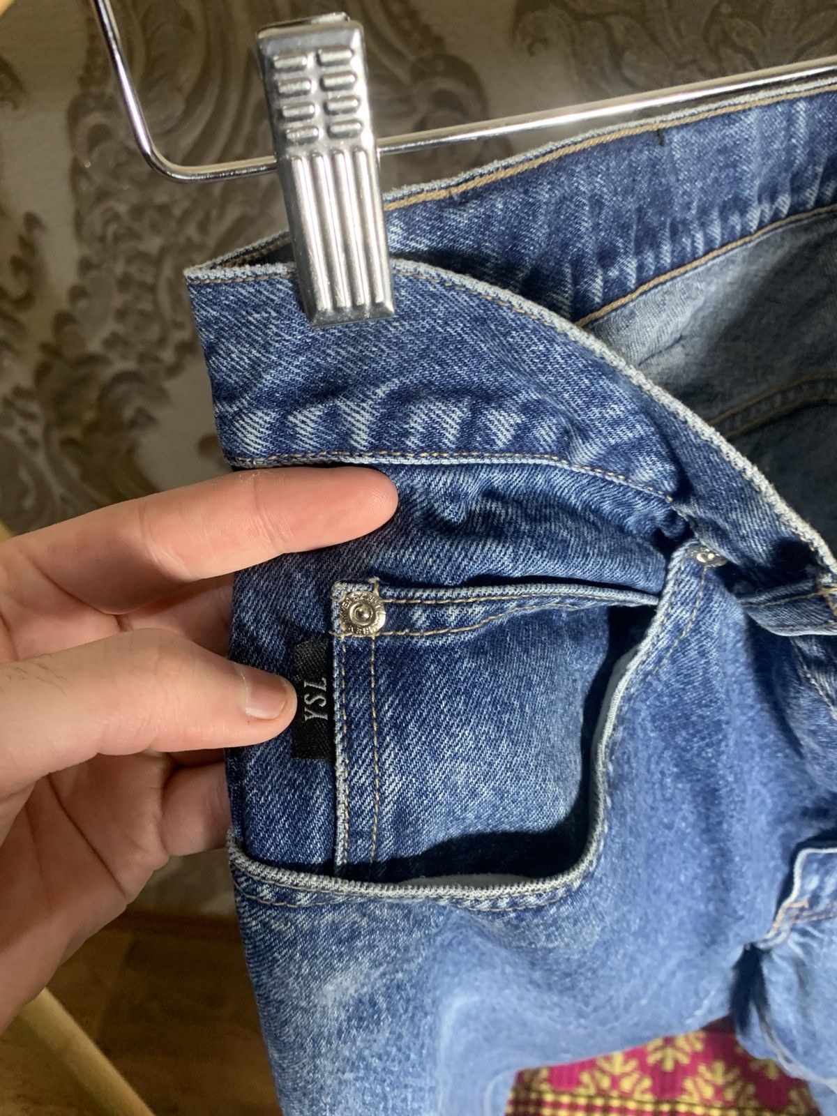 Saint Laurent Paris VINTAGE YVES SAINT LAURENT PARIS RETRO DENIM JEANS Y2K 90s Size US 38 / EU 54 - 6 Thumbnail