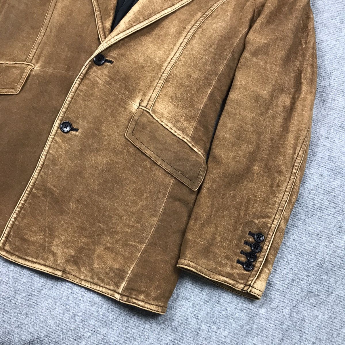 5351 POUR LES HOMMES 🔥5351 POUR LES HOMMES BROWN ART BLAZER COAT JACKET Size US L / EU 52-54 / 3 - 5 Thumbnail