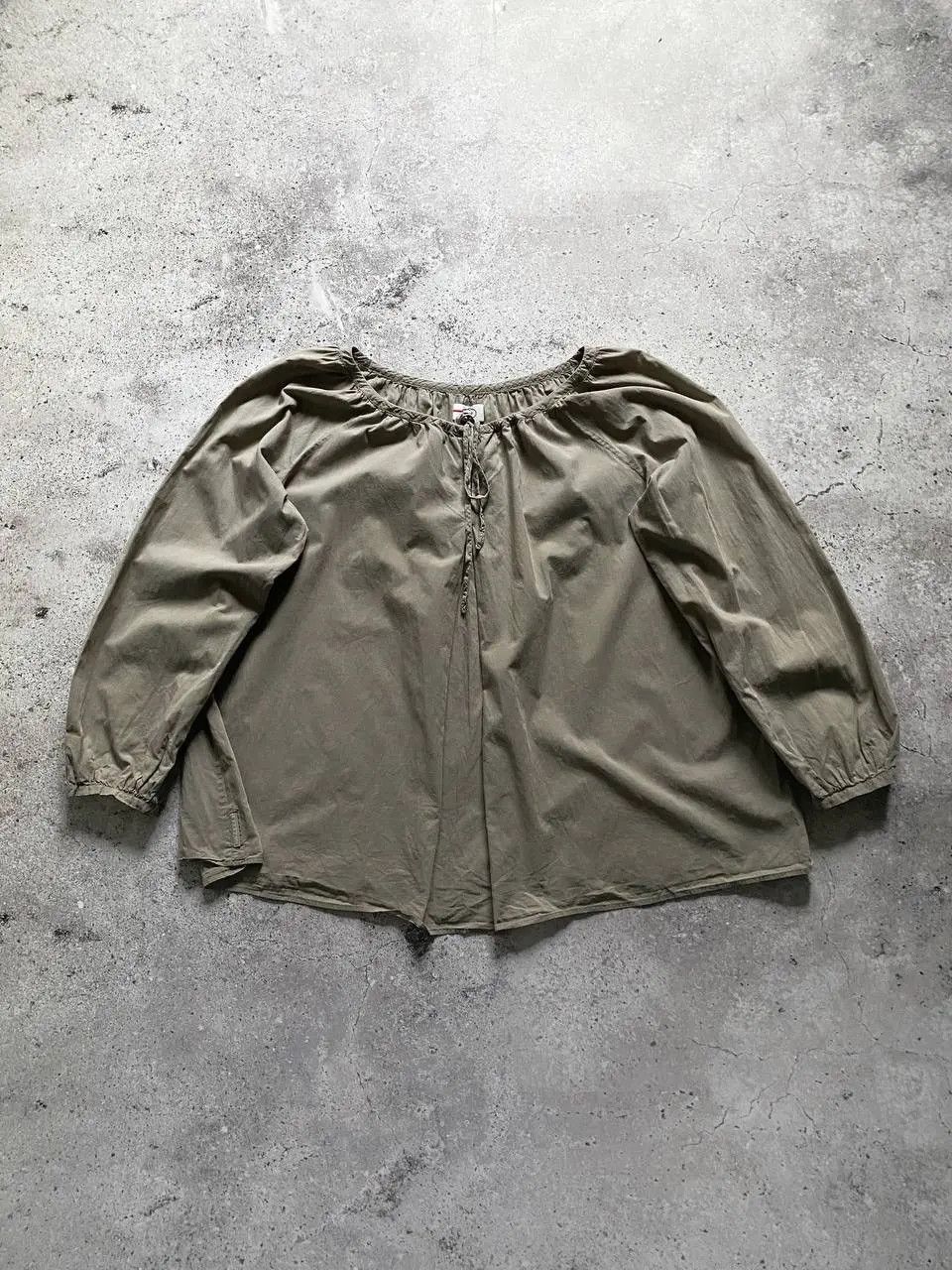 Prada VINTAGE PRADA TAB OVERSIZED BAGGY LONGSLEEVE BLOUSE RARE Size L / US 10 / IT 46 - 1 Thumbnail