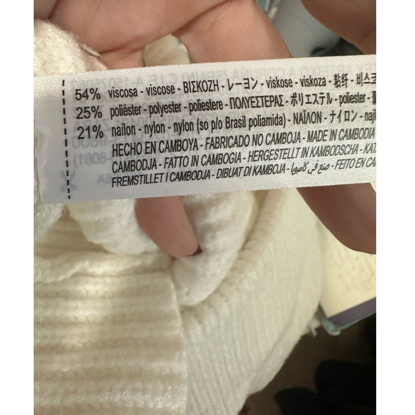 Zara Zara off white knit pull on mini skirt size Small Size 29" - 4 Thumbnail