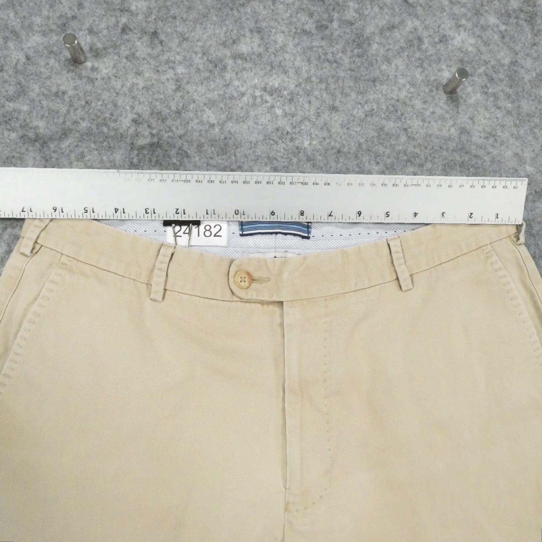 Peter Millar Peter Millar Pants Mens 35x28 Chino Flat Front Beige Preppy Casual Size US 35 - 7 Thumbnail