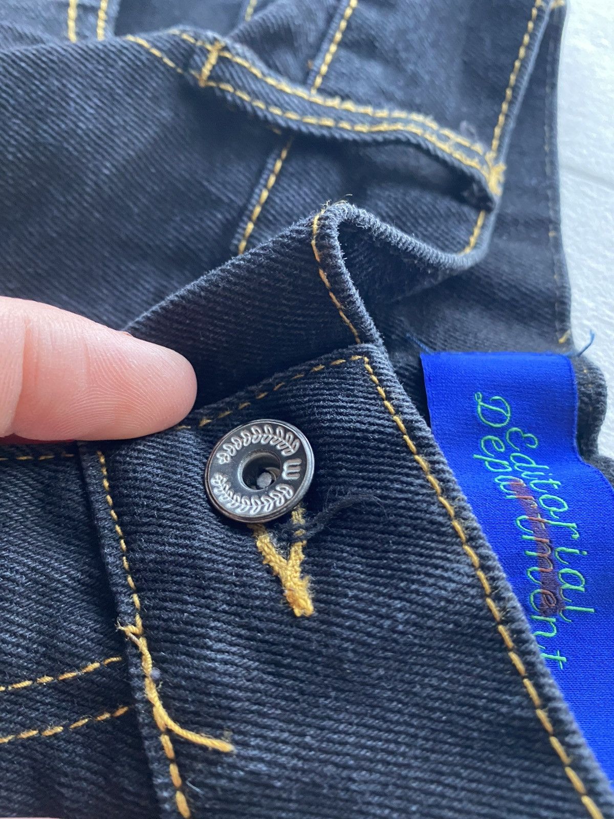 Japanese Brand ⚡️Spiritual Garment Japanese Style Multi Pocket Denim Pants Size US 31 - 6 Thumbnail