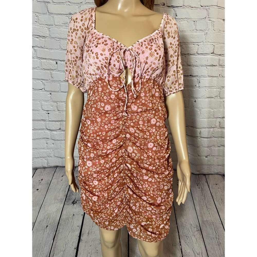Free People New Free People Tea Primrose Combo Floral Tessa Dress Size Size L / US 10 / IT 46 - 9 Thumbnail