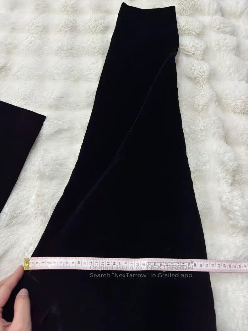 Saint Laurent Paris Saint Laurent Paris Poster Slim Velvet Dress Pants Size US 30 / EU 46 - 7 Thumbnail