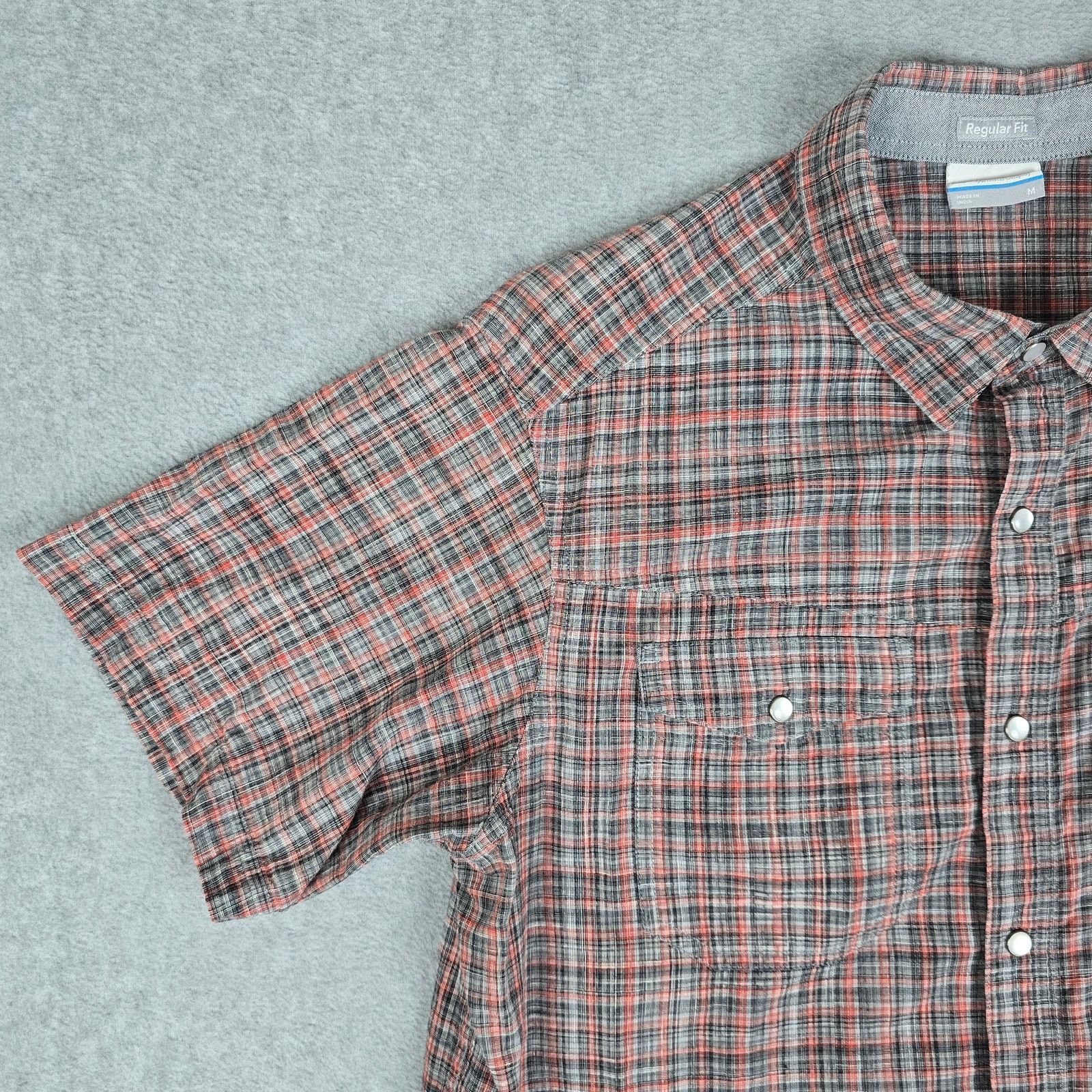 Columbia Columbia Medium Short Sleeve Plaid Pearl Snap Shirt Size US M / EU 48-50 / 2 - 4 Thumbnail
