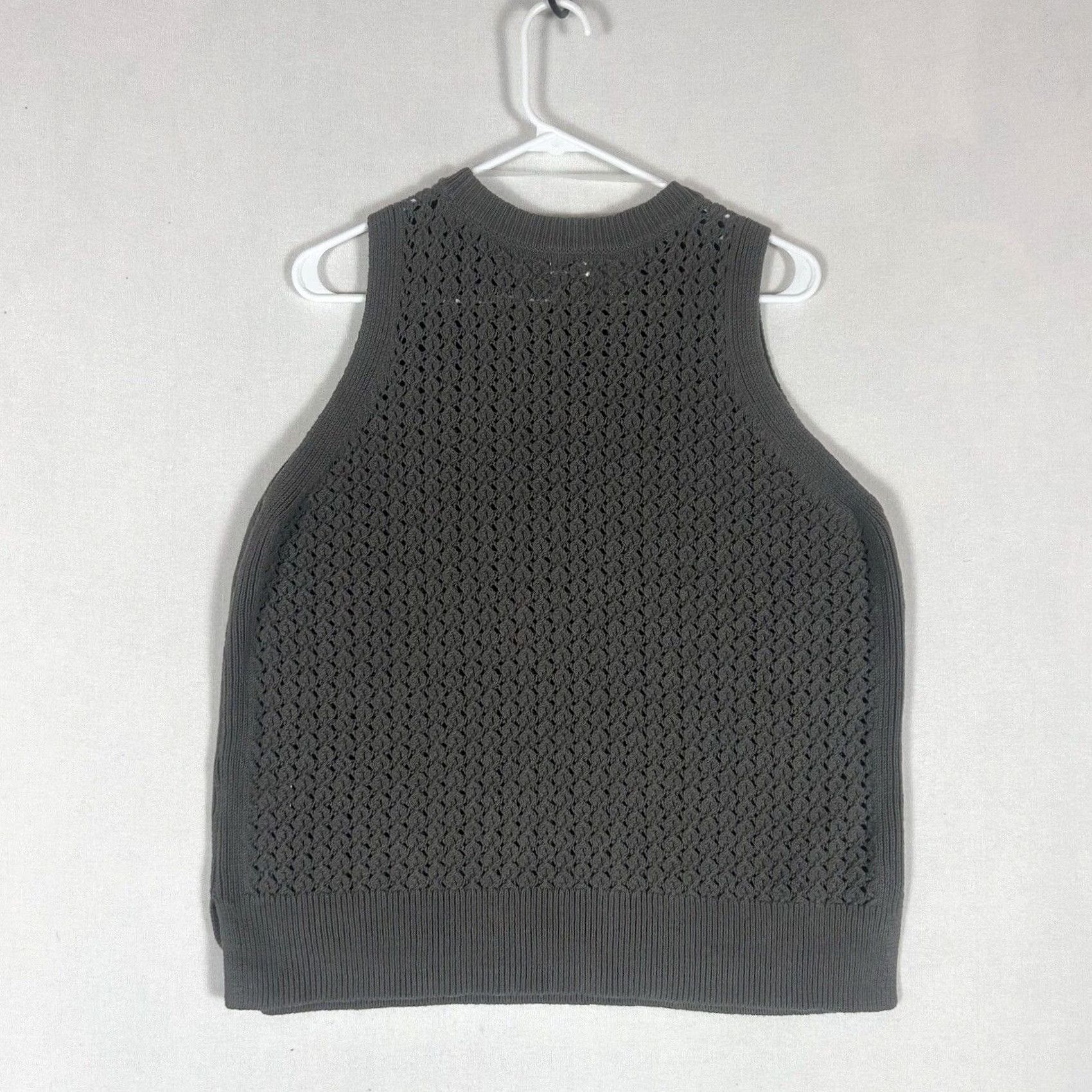 Vintage A New Day Womens Vest Knit Gray Sleeveless Crew Neck L NWT Size L / US 10 / IT 46 - 7 Thumbnail