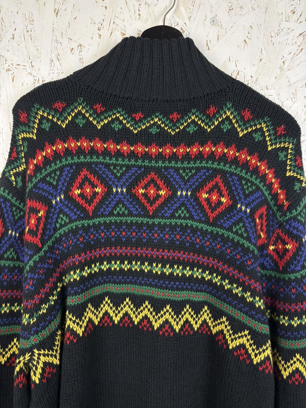 Polo Ralph Lauren Polo By Ralph Lauren Aztec Navajo Knit Sweater Linen Blend Size US XL / EU 56 / 4 - 6 Thumbnail