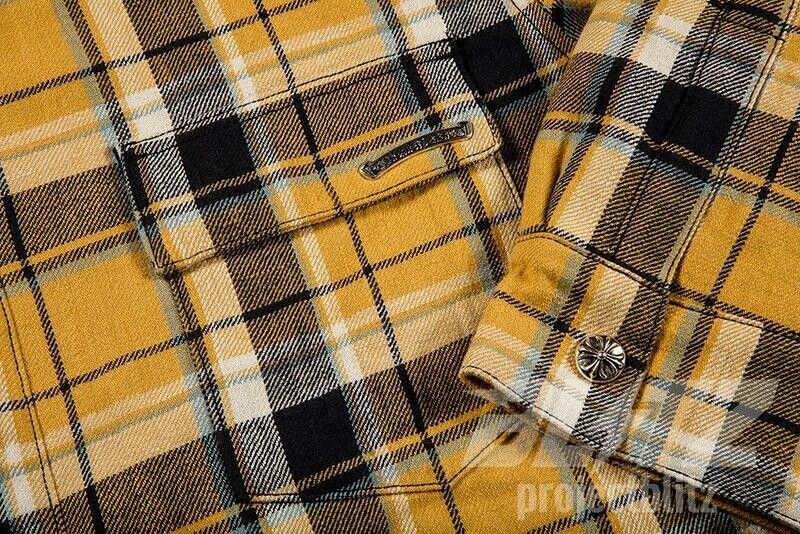 Chrome Hearts CHROME HEARTS CH FLANNEL JACKET L YELLOW Size US L / EU 52-54 / 3 - 3 Thumbnail