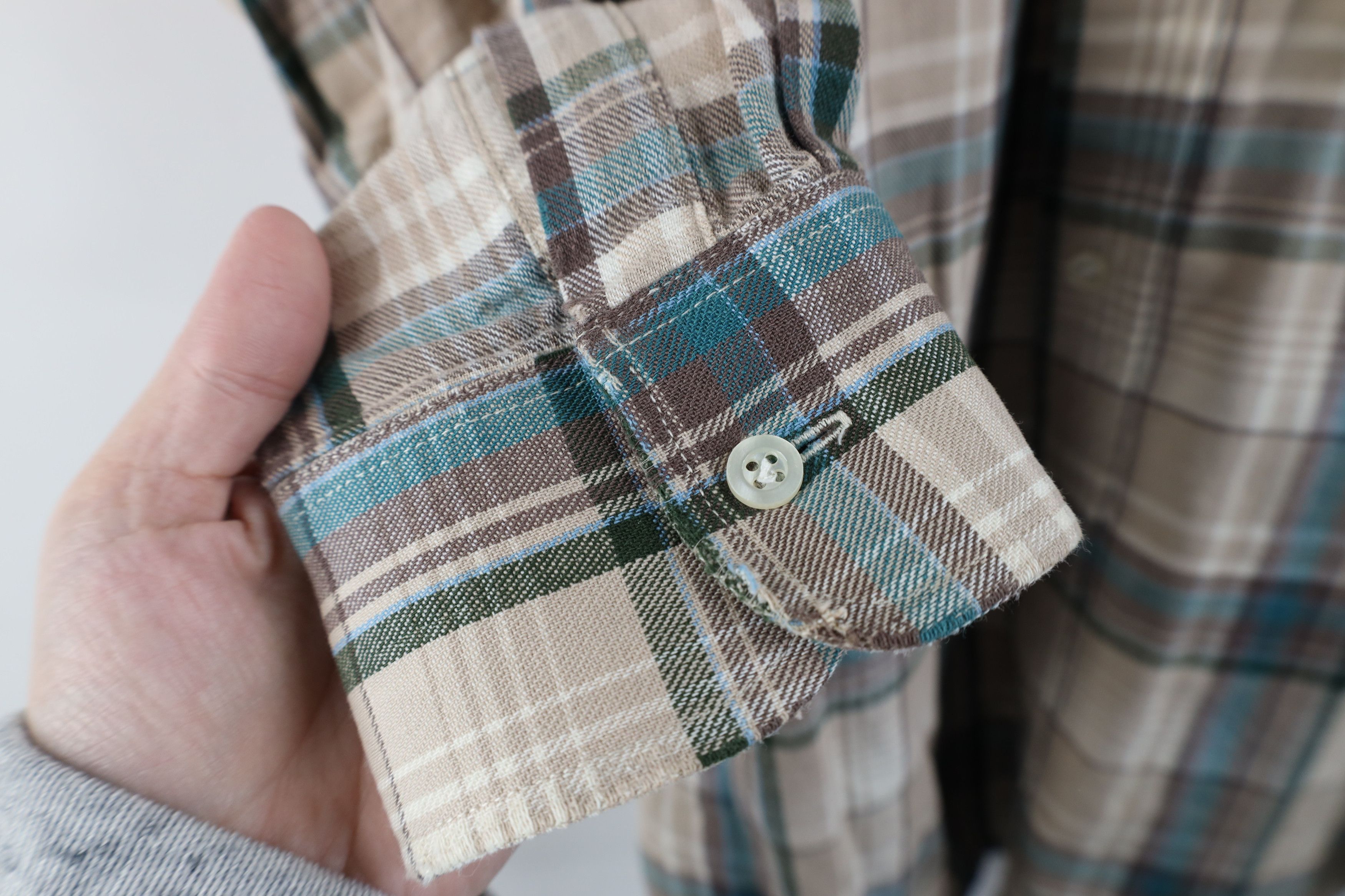 L.L. Bean × Vintage Vintage 90s LL Bean Flannel Collared Button Down Shirt Plaid Size US L / EU 52-54 / 3 - 7 Thumbnail