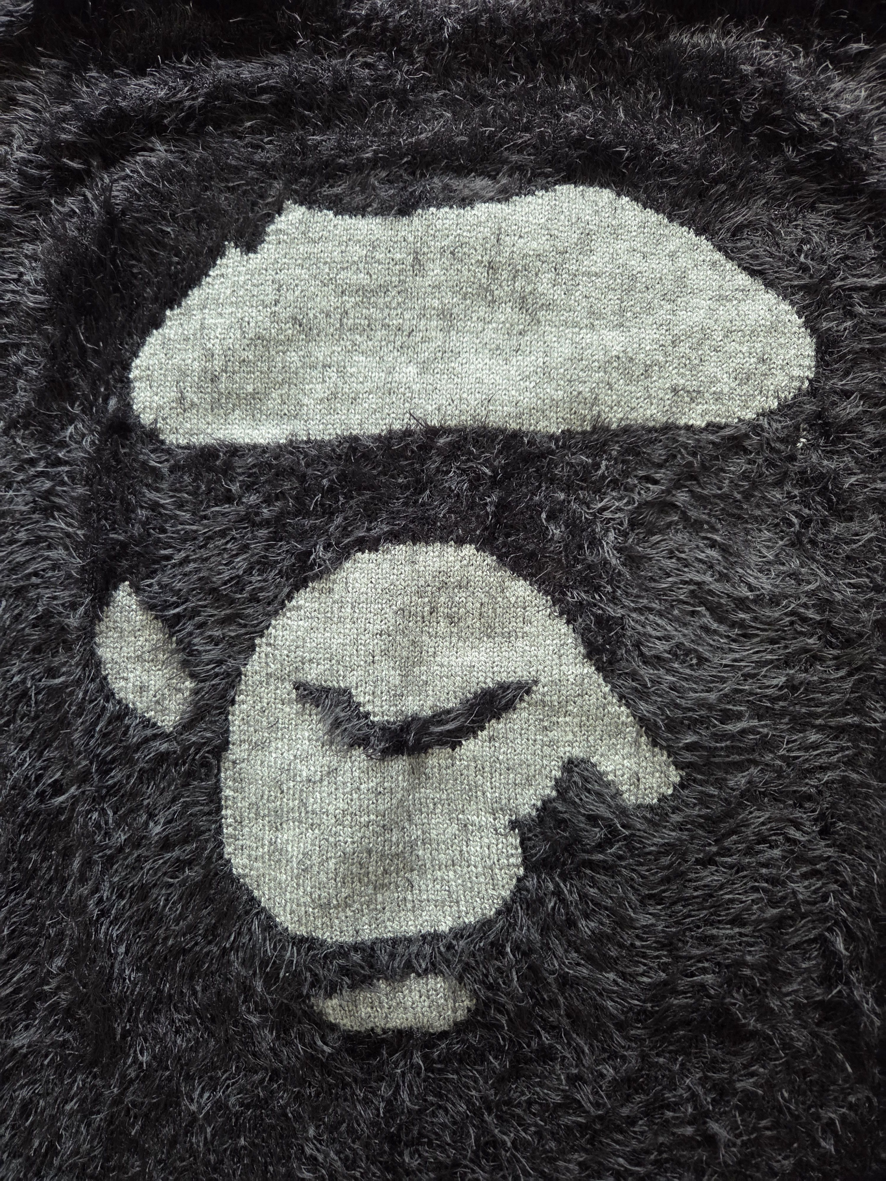 Bape A bathing ape Bape Furry shaggy sweater Large Size US L / EU 52-54 / 3 - 2 Thumbnail