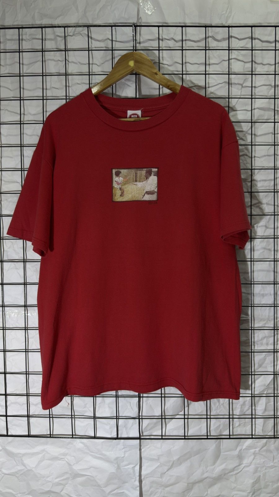 Vintage Vintage red ink center logo skate tee shirt Size US XL / EU 56 / 4 - 1 Thumbnail