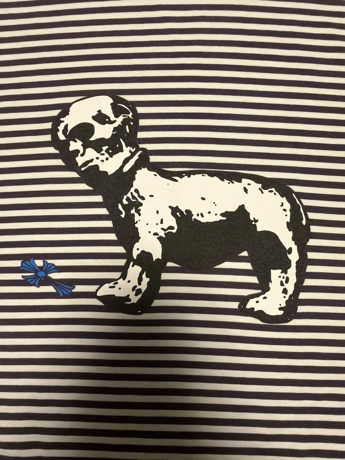 Chrome Hearts Chrome Hearts x Joe Foti Skull Dog Striped Graphic Tee Small Size US S / EU 44-46 / 1 - 2 Thumbnail