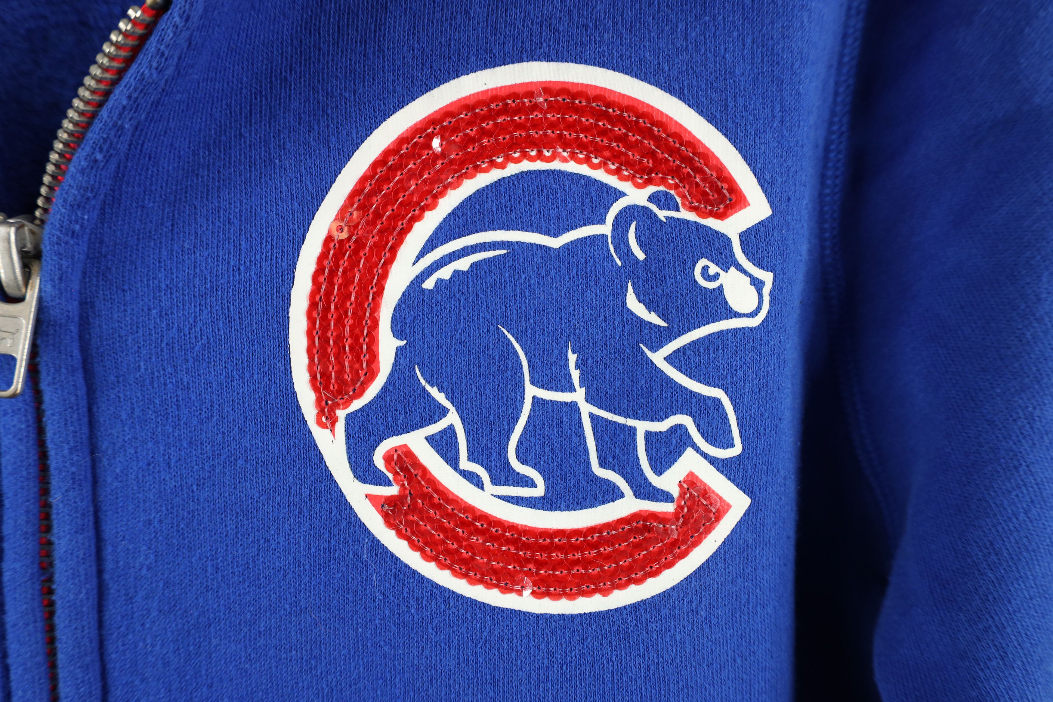 Pink × Vintage Pink Victorias Secret Chicago Cubs Baseball Full Zip Hoodie Size L / US 10 / IT 46 - 4 Thumbnail