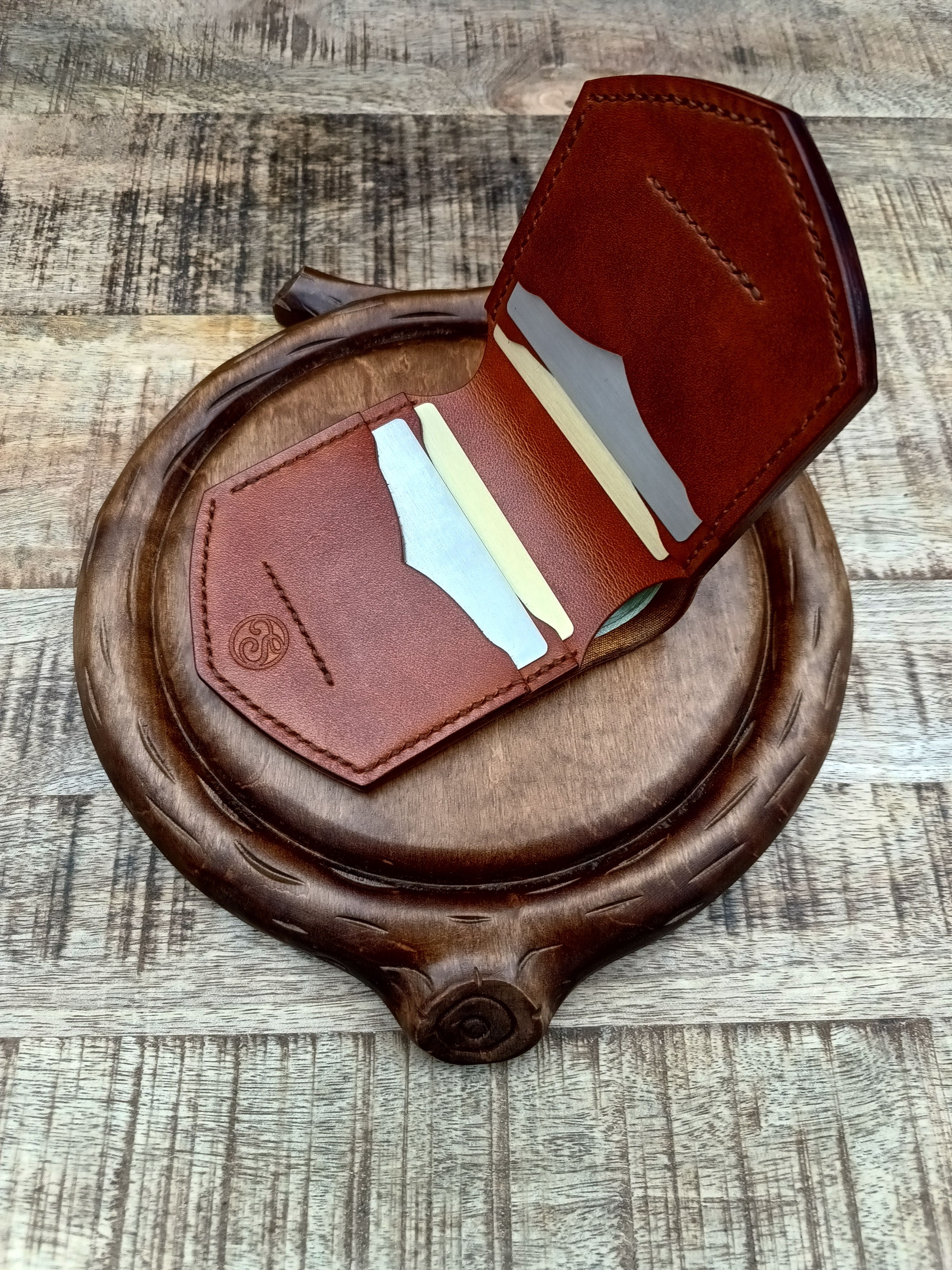 Other Handmade top grain leather wallet cardholder Size ONE SIZE - 6 Thumbnail
