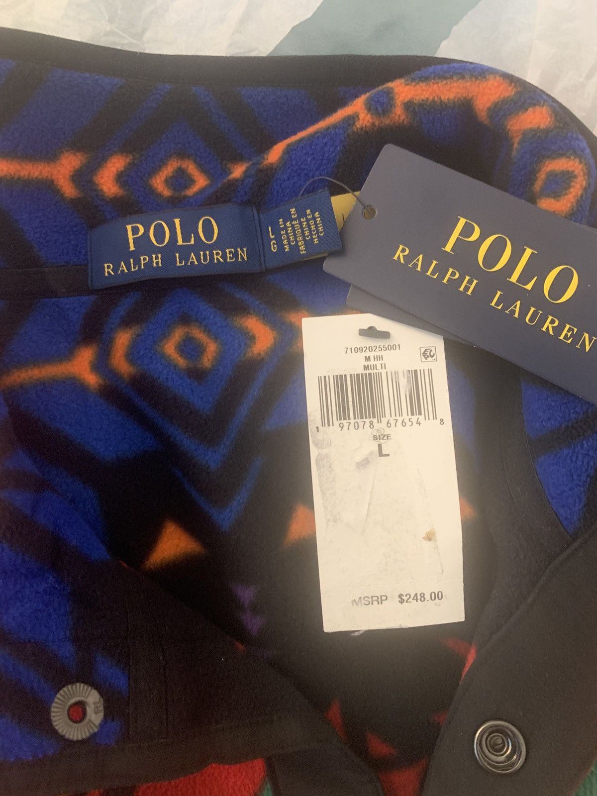 Polo Ralph Lauren Polo Ralph Lauren Fleece Pullover Sweatshirt Size US L / EU 52-54 / 3 - 12 Thumbnail