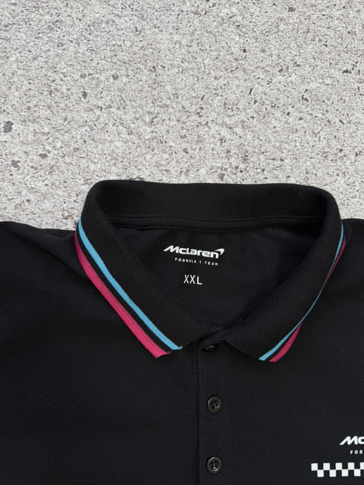 Malcolm McLaren × Vintage Vintage McLaren Formula 1 Team Miami Racing Polo T-Shirt Size US XXL / EU 58 / 5 - 9 Thumbnail