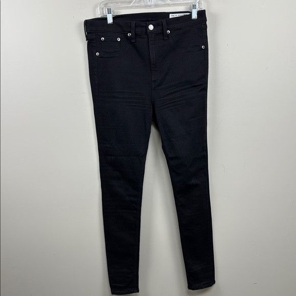 Rag & Bone RAG & BONE flexi nina skinny black jeans 32 EUC Size 31" - 6 Thumbnail
