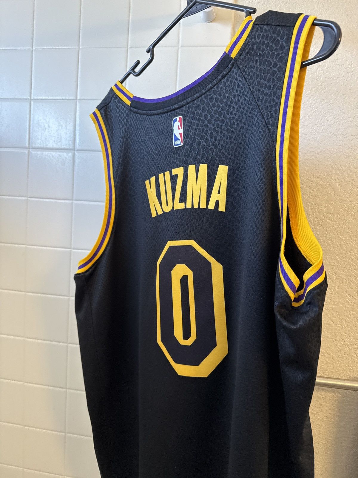 NBA × Nike Lakers Black Mamba Swingman Jersey Kyle Kuzma 100% Authentic Size US XL / EU 56 / 4 - 2 Thumbnail